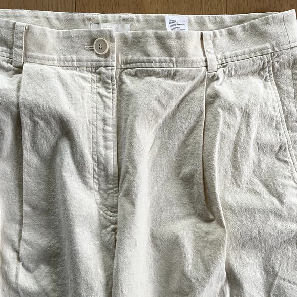 COS Women's Size 14 High Rise Pleated Cropped Trouser - Picture 2 of 5